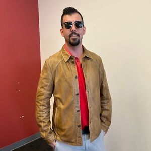 Gimos leather button up!